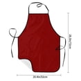 thumbnail image 2 of Sikiie Maroon Aprons for Kitchen Cooking Aprons, Chef Apron for Men Women Chef, 2 of 7