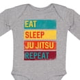 thumbnail image 4 of Inktastic Martial Arts Eat Sleep Ju Jitsu Repeat Boys or Girls Long Sleeve Baby Bodysuit, 4 of 5