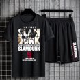 thumbnail image 1 of Slam Dunk-chándal de verano para hombre, camisetas de algodón con estampado de Anime, pantalones cortos deportivos, traje de baloncesto, ropa deportiva de gran tamaño, conjunto de entrenamiento Mascul, 1 of 4