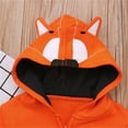 thumbnail image 6 of Durtebeua Kids Jackets Boys Baby Hooded Sweat Spring Fall Warm Zipper Cute Cartoon Hoodies Outwear Over Jackets Orange,4-5 Years, 6 of 7