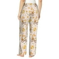 thumbnail image 3 of Naloa Cute Bee Gnome1 Print Women’s Ultra-Soft Comfy Pajama Lounge Pants with Pockets & Drawstring, 3 of 8