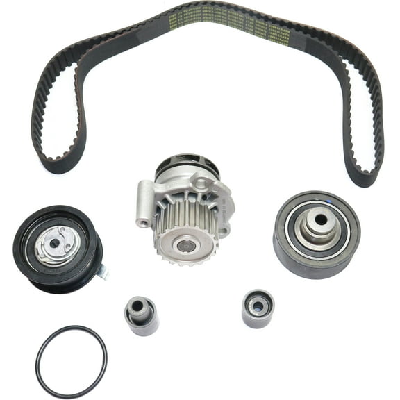 Timing Belt Kit Compatible with 1998-2005 Volkswagen Beetle 1999-2004 Golf 4Cyl 1.9L Water Pump Included