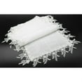 thumbnail image 2 of Floral Garden Lace Trim Table Runner, 16 by 36-Inch, White, 2 of 2