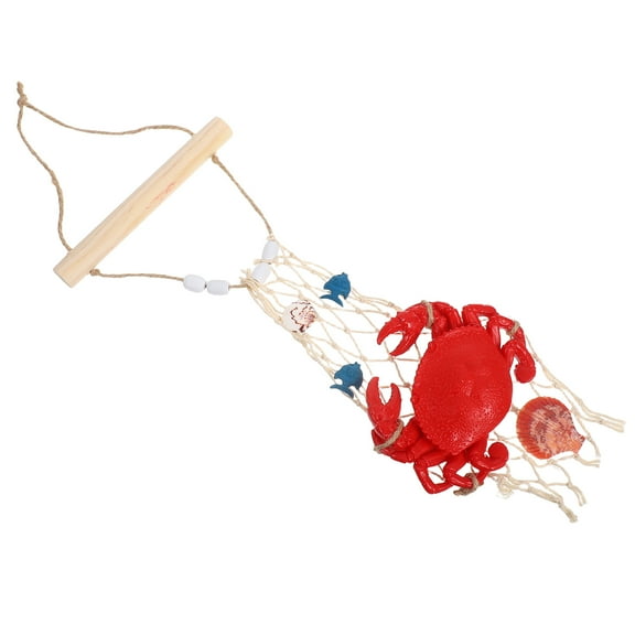ELAYARD Resin Crab Wall Art in Multicolor for Coastal Home Decor Nautical Bathroom Or Beach Themed Rooms
