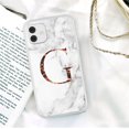 thumbnail image 1 of Funda con textura de mármol para iPhone 11, funda transparente mate para iPhone 12 13 Pro Mini X XR XS Max 7 8 Plus, funda suave de TPU Tan Jianjun unisex, 1 of 2