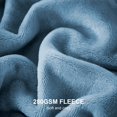 thumbnail image 2 of Fleece Blanket Twin Size Washed Blue, Soft Cozy Twin Blanket, Fuzzy Flannel Lightweight Blanket for Bed, Sofa, Couch, Travel, Camping, Washed Blue, 60x80 Inches, 2 of 6