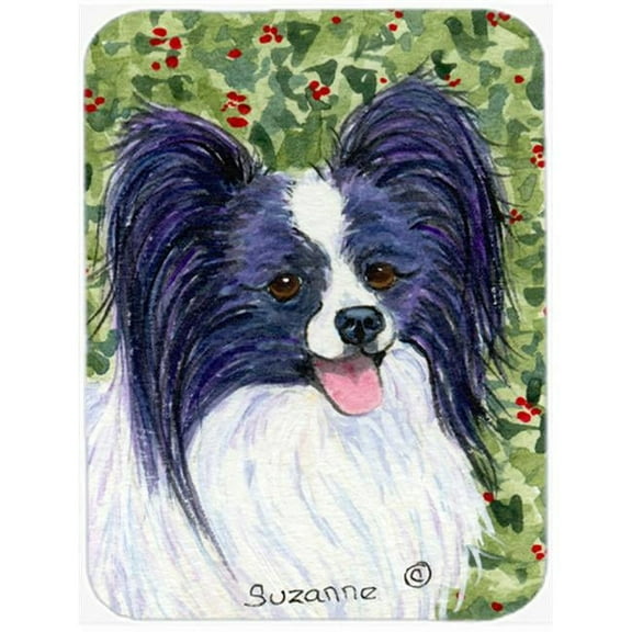 Carolines Treasures SS8811LCB Papillon Glass Cutting Board Large, 12H x 16W, multicolor