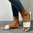 thumbnail image 7 of BONIXOOM White Sandals Woman Clearance Fall Slip-On Platform Casual Fashion Womens Shoes White Size 9.5-10, 7 of 7