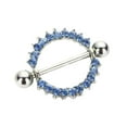 thumbnail image 1 of pitrice Rhinestone Crystal Body Nipple Barbell Piercing Rings Nipple Ring Barbell Body Piercing Jewelry Nipple Ring, 1 of 9
