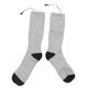 thumbnail image 2 of par de calcetines calefactables 3 ajustes de calor calcetines cálidos de invierno cómodos calcetines térmicos eléctricos para senderismo esquí gris, 2 of 14