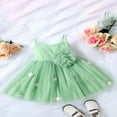thumbnail image 2 of POINTERTECK Bébé Fille Tulle Robe Enfants Sans Manches Parti Tutu Prom Perle A-line Princesse Robes, 2 of 9