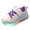 Purple, variant on Otqutp Star Print Lace Strap Light up Sneakers for Toddler Boys Girls Kids Ankle Flat Non Slip First Walking Sport Shoes Casual