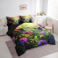 thumbnail image 3 of Manfei Cartoon Kawaii Bird Bedding Comforter Set 7pcs, Farmhouse Hummingbird Queen Bedding Sets, Countryside Theme Reversible Queen Sheet Sets, Breathable Home Decor, 3 of 7