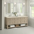 thumbnail image 5 of James Martin Vanities 72" Double Vanity, Bright White w/ 3 CM Eternal Marfil Top, 5 of 7