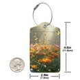 thumbnail image 4 of Honeii Butterflies In Flower Field Print Leather Luggage Tag for Suitcases,ID Tags,Bag Tags for Luggage,Functional Travel Tag-2 PCS, 4 of 5