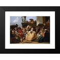 thumbnail image 2 of Giovanni Domenico Tiepolo 18x14 Black Modern Framed Museum Art Print Titled - Carnival Scene or the Minuet (1754-55), 2 of 5