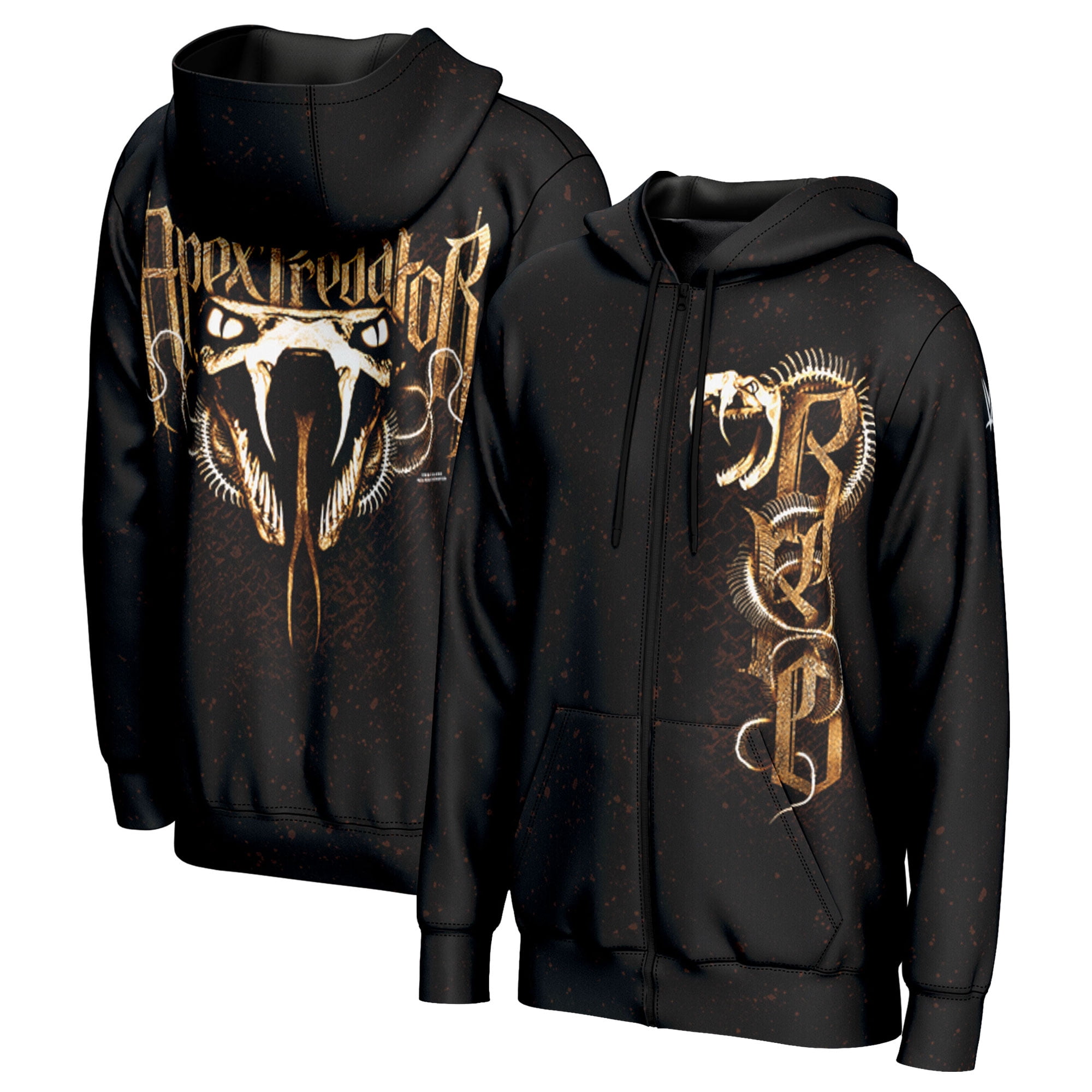 Men's ProSphere Black The Undertaker Symbol Full-Zip Hoodie
