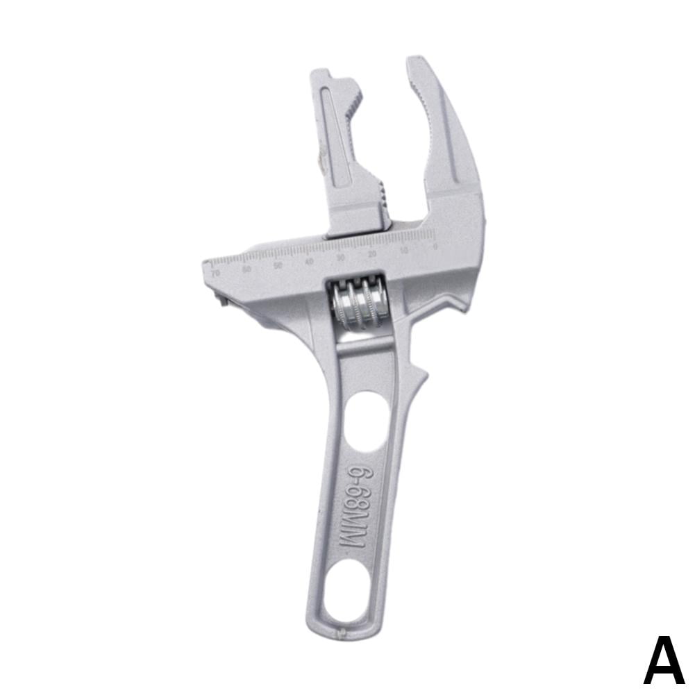 Universal Bathroom Sink Wrench Tool Adjustable Faucet Installation Keychain Plumber Repair Key Set