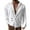 White, variant on Fashion Long Sleeve Shirts for Mens Plus Size d Top Solid Color Casual Loose Cardigan Lapel Shirt d Lapel Top/shirt Save to 65% Off!