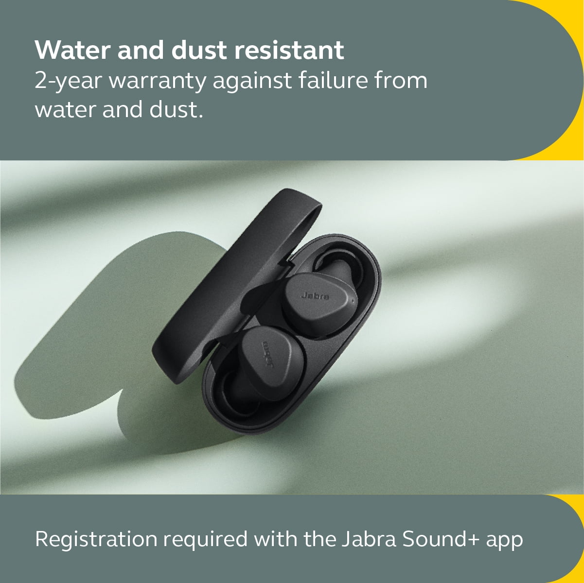 Jabra Elite 2 True Wireless Earbuds, Noise Isolating, Dark Grey -
