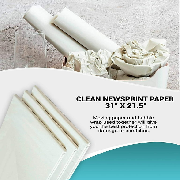 Packing Paper Newsprint Sheets for Moving & Shipping 360 Sheets 27X