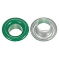 thumbnail image 4 of Unique Bargains 100PCS Grommets Eyelets 1/5 Inch (5mm) ID Hole Metal Self Backing Eyelet with Washers for Leather Green, 4 of 7