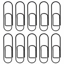 SEIWEI 10PCS Metal Multifunctional Pen Clips Pen Holder Portable Pen Clip for Students Classrooms Offices (Black)
