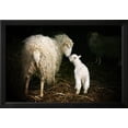 thumbnail image 2 of Sheep with a Lamb Standing in the Doorway of the Barn Maternal Instinct, Animals Framed Art Print Wall Art by Katarzyna Mazurowska Sold by Art.Com, 2 of 5