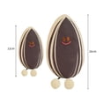 thumbnail image 6 of Guiexla 13/26CM Imitation Nut Series Plush Doll Backpack Pendant Smiling Face Dutch Beans Doll Soft Buckle Design Schoolbags Wallets Mobile Phones Room Decoration Gift Choice for Girls Boys, 6 of 8