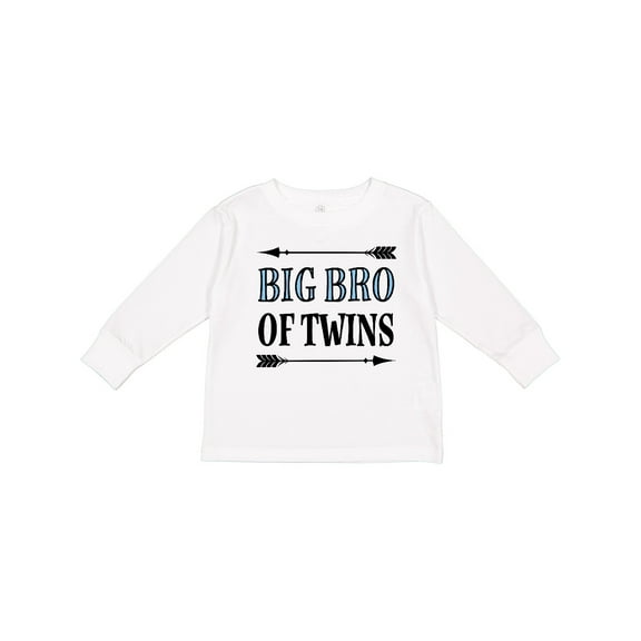 Inktastic Big Bro of Twins Brother Boys Long Sleeve Toddler T-Shirt