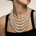thumbnail image 4 of Everly Women's 10-10.5mm Cultured Freshwater Pearl Sterling Silver Strand Necklace, 4 of 10