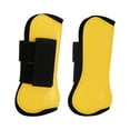 thumbnail image 1 of Bottes de Jambe de Cheval Réglables, Bottes de Protection Molles et Confortables pour Sabots de Cheval Ne Glissent Pas Protègent la Jambe du Cheval Beau Travail pour le Saut de Cheval Jaune, 1 of 8