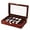 12 Slots - Rosewood Grain, variant on 2 Layer 20 Slots Watch Storage Watch Display Box with Acrylic Lid, Wooden Watch Gift Box Watch Box Organizer for Men(Rosewood Grain)