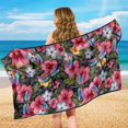 thumbnail image 4 of Kuiaobaty Dragonfly Hibiscus Print Towel Car Seat Covers Front Seats Quick-Dry Sweat Towels for Car Seats with Storage Bag Multi-Purpose Sports Towel for Women Men, Universal Fits, 4 of 7