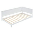 thumbnail image 3 of LiviNest Twin Daybed Sofa Bed: 2-in-1 Space Saver for Small Rooms - 400lb Capacity Mid-Century Modern Wood Frame - White Daybed for Apartments & Guest Rooms, 3 of 6