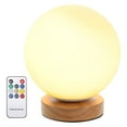 thumbnail image 1 of POINTERTECK LED Night Lamp USB Powered with Wooden Base Colorful Lighting Colorful Lighting Decoration Ambient Light Bedside Sleep Lamp for Desktop Bedroom Living Room, 1 of 9