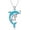 OceanicCreature 1, variant on 925 Sterling Silver Opal Necklace for Women Oceanic Creature Design Collection Dolphin/Sea turtles/Jellyfish/Octopus/Seahorses/Mermaids