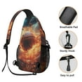 thumbnail image 3 of Sports Sling Bag for Men & Women Lightweight Crossbody Chest Backpack with Baseball Print, Anti-Theft Design Durable Daypack for Hiking, Biking, Travel, 3 of 6
