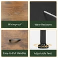 thumbnail image 2 of LIFERECORD 8 Drawers Dresser, Fabric Closet Chests Storage Organizer Tower with Wooden Top Metal Frame for Bedroom Living Room Hallway Entryway, Brown, 2 of 7