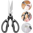 thumbnail image 3 of Kitchen Shears, red kitchen scissors with Cover,heavy duty scissors Ultra Sharp Stainless Steel Multi-function for Kitchen, Chicken, Poultry, Fish, Meat, Herbs, 3 of 6