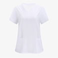 thumbnail image 1 of LYMAYTER V-Neck Medical Scrub Tops for Womens Solid Color Medical Workwear Quick-Dry Scrub Tops for S-2XL, 1 of 7