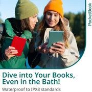 PocketBook Verse Pro E-Reader Waterproof | Eye-Friendly 6 E-Ink Carta™ HD Touchscreen | Audio-Book & E-Book Reader | Text-to-Speech Function | SMARTlight | 16GB | WiFi & Bluetooth | Azure