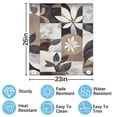 thumbnail image 2 of Abstract floral geometric design Dishwasher Magnet Cover Decorative Sticker for Home Cabinet Kitchen 23" x26", 2 of 5