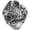 Green, variant on Men's Stainless Steel Vintage Domineering Cool Punk Roaring Crocodile Head with Devil Bloody Eye Gemstone Biker Ring Skull Alligator