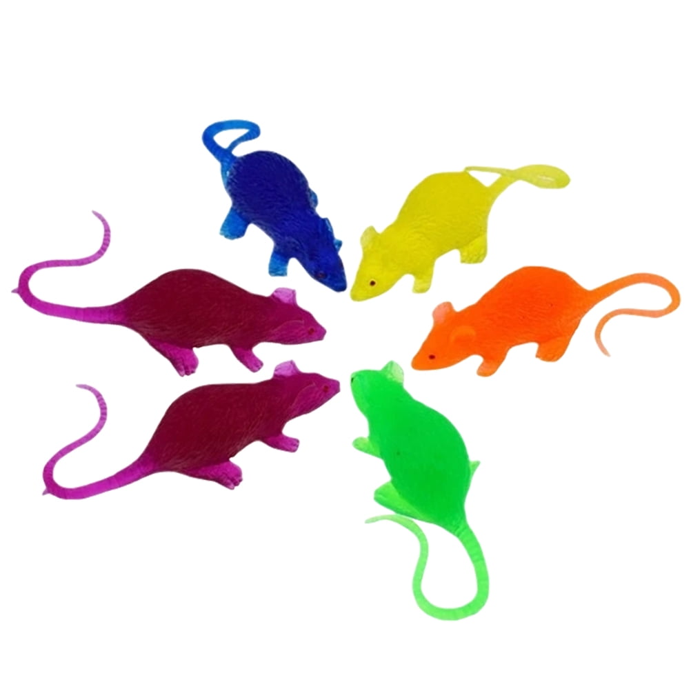 6Pcs Mini Simulated Mouse Realistic Rat Toy Plastic Mouse Figurines for