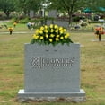 thumbnail image 5 of Sympathy Silks Artificial Cemetery Flowers 30" Yellow Rose Buds Saddle for Headstone, 5 of 9