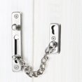thumbnail image 2 of Cerradura de cadena para puerta, cadena para puerta de 2 piezas, cadena para puerta de acero inoxidable, cadena de seguridad para puerta, para puertas interiores de apartamentos, puertas de madera, 2 of 5