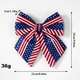 thumbnail image 2 of Clearance! Large 4th Of July Bows Patriotic Bows Red Blue Burlap Bow American Flag Bows Independence Day Tree Topper Bows For Front Door Memorial Day Decoration 10.6*9.8*1.2 in Red, 2 of 5