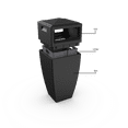 thumbnail image 3 of Mayne Kobi 45in Tall Waste Bin, 3 of 4