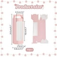thumbnail image 3 of 10pcs Paper Gift Boxes with Clear Window 3.4 x 9.6 x 1.3 inch Octagon Kraft Package Box with Handle Pink Goodies Favor Box Wrapping Boxes Cup Boxes for Drinking Jars Glass Can Tumbler, 3 of 6